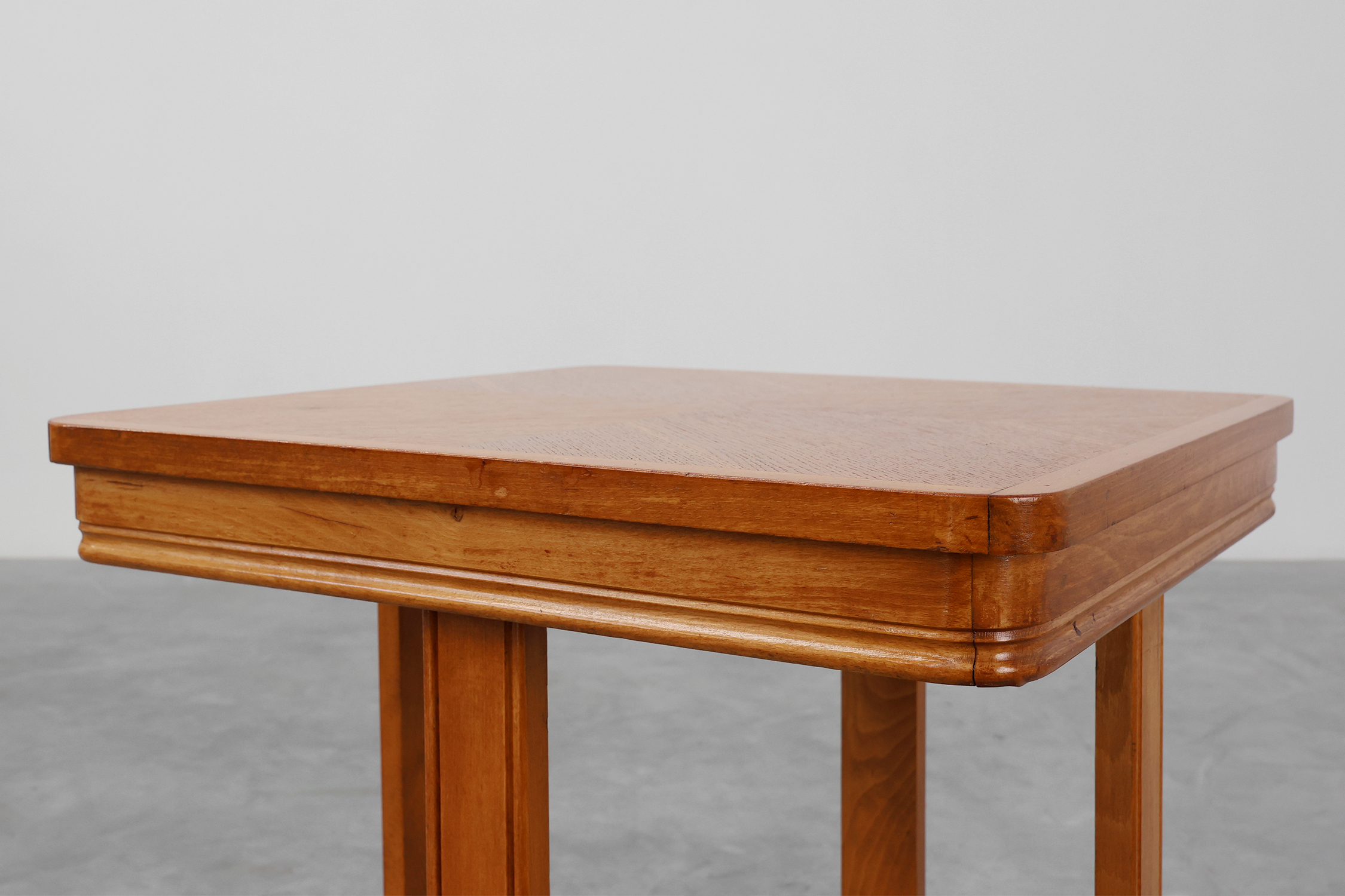Belgian Art Deco side table with geometric top, ca. 1920thumbnail